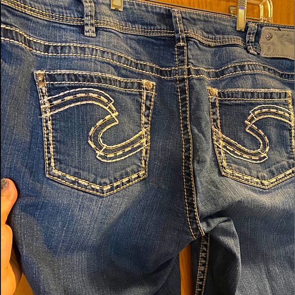 silver plus size jeans
